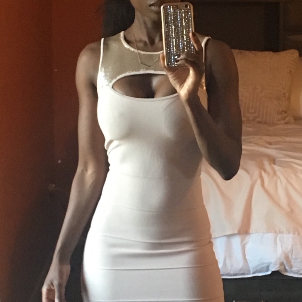 BCBG bondage party dress